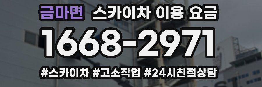 금마면 스카이차 이용 요금