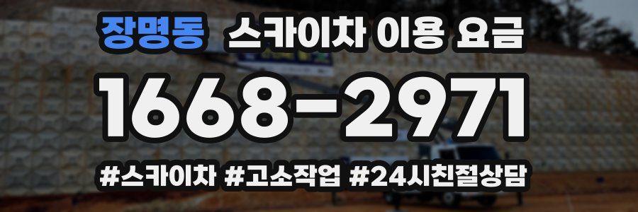 장명동 스카이차 이용 요금