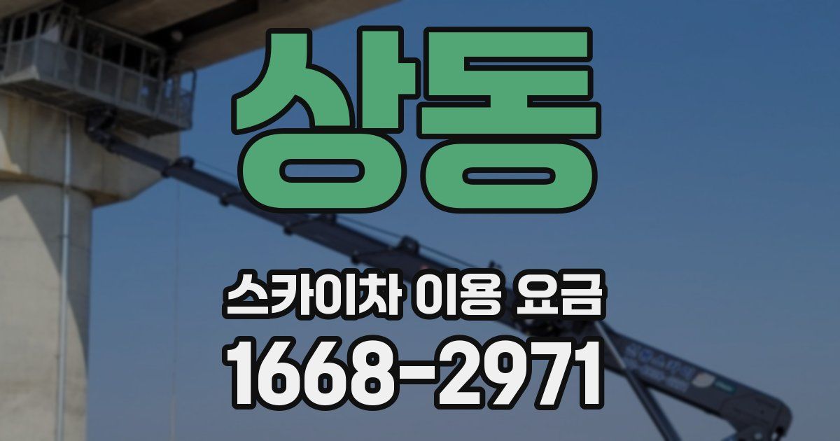 상동 스카이차 이용 요금