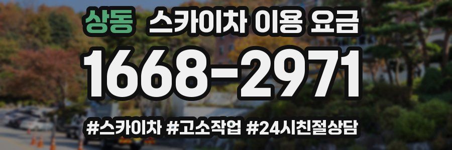 상동 스카이차 이용 요금
