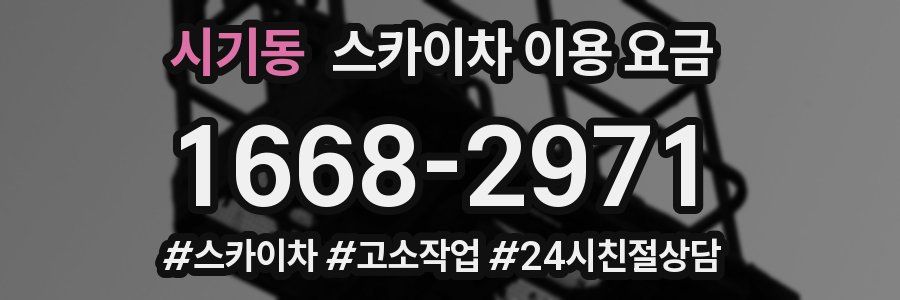 시기동 스카이차 이용 요금
