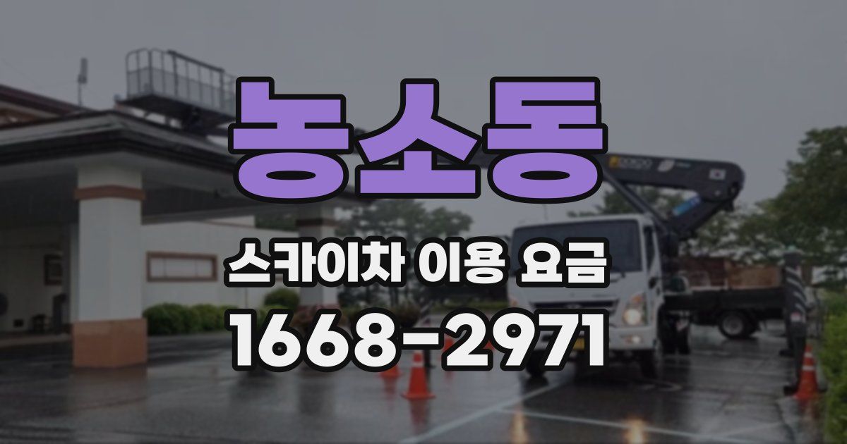 농소동 스카이차 이용 요금