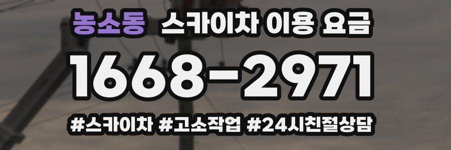 농소동 스카이차 이용 요금