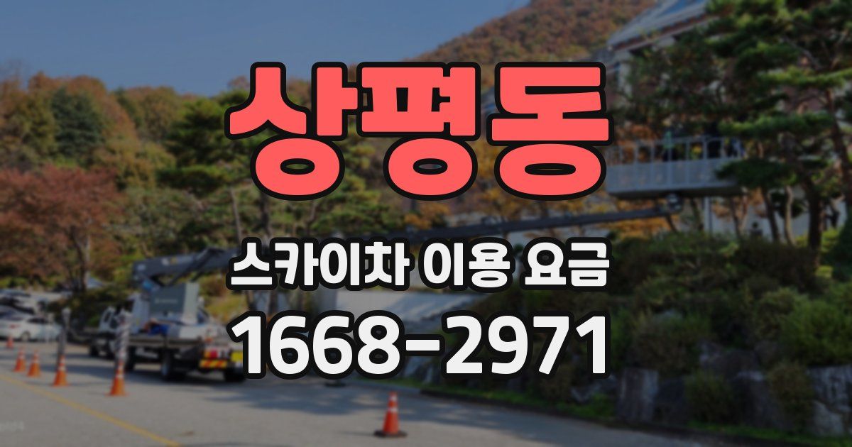 상평동 스카이차 이용 요금