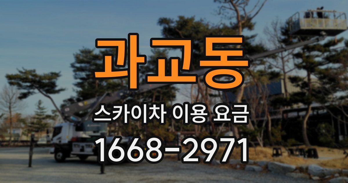 과교동 스카이차 이용 요금