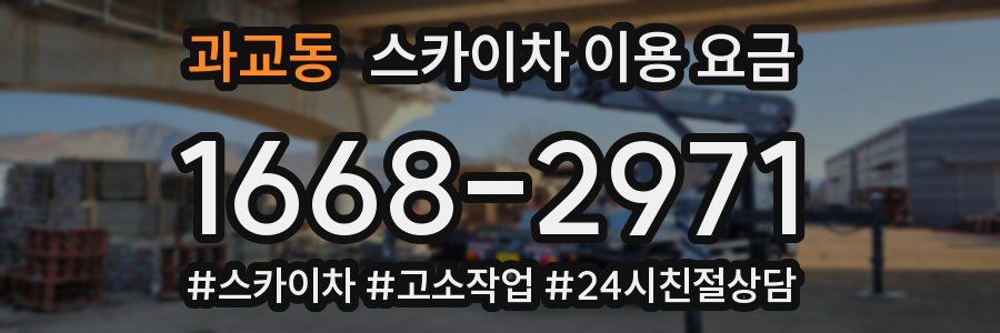 과교동 스카이차 이용 요금