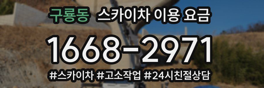 구룡동 스카이차 이용 요금