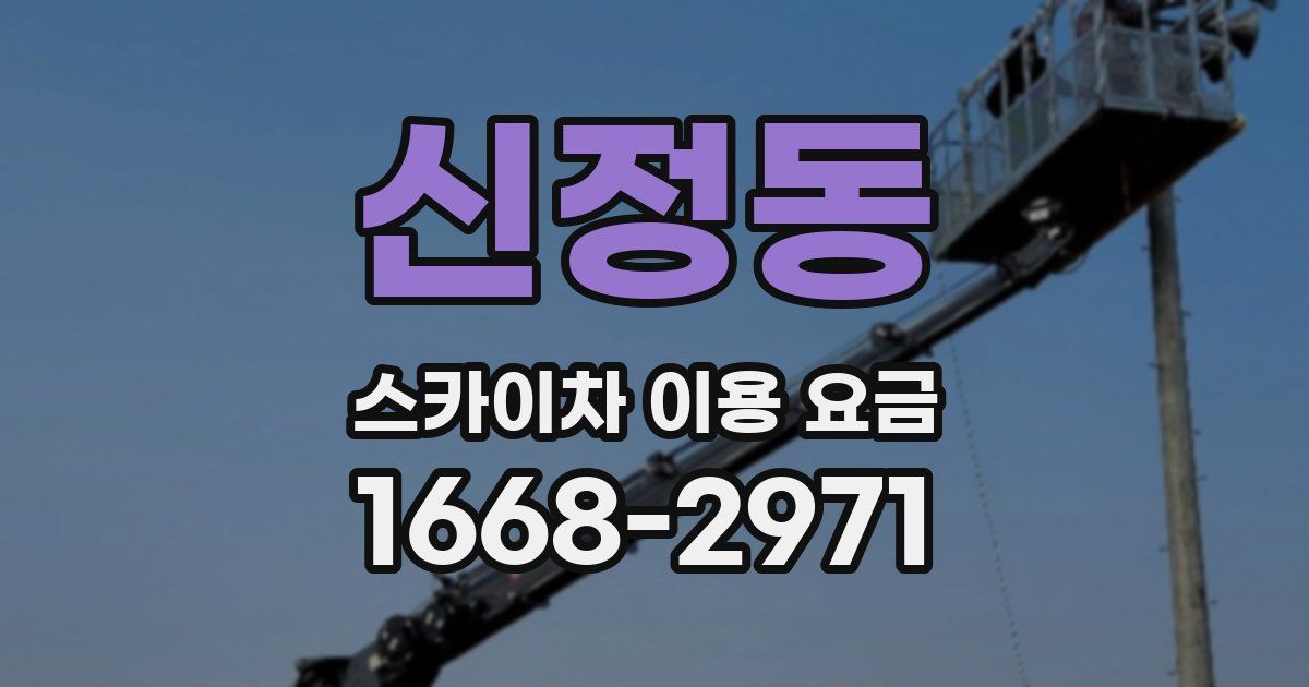 신정동 스카이차 이용 요금
