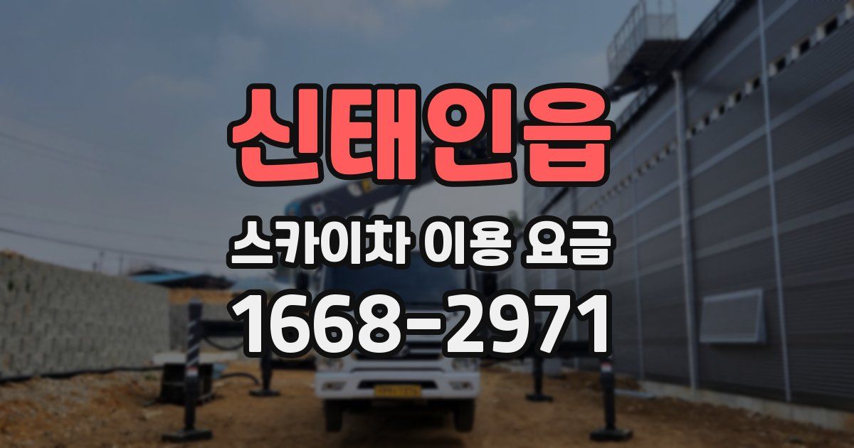 신태인읍 스카이차 이용 요금