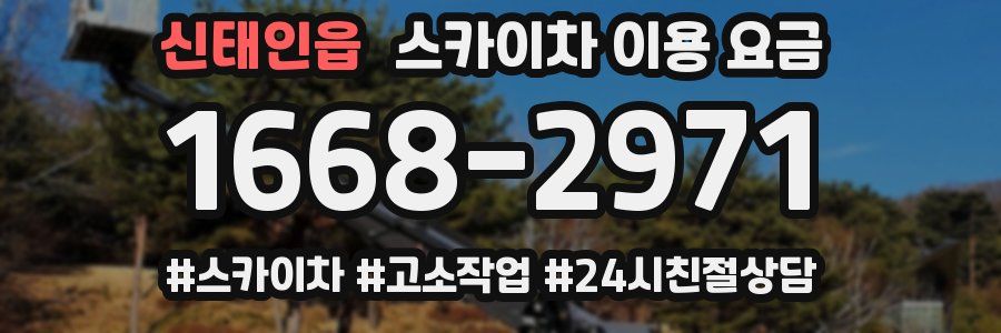 신태인읍 스카이차 이용 요금