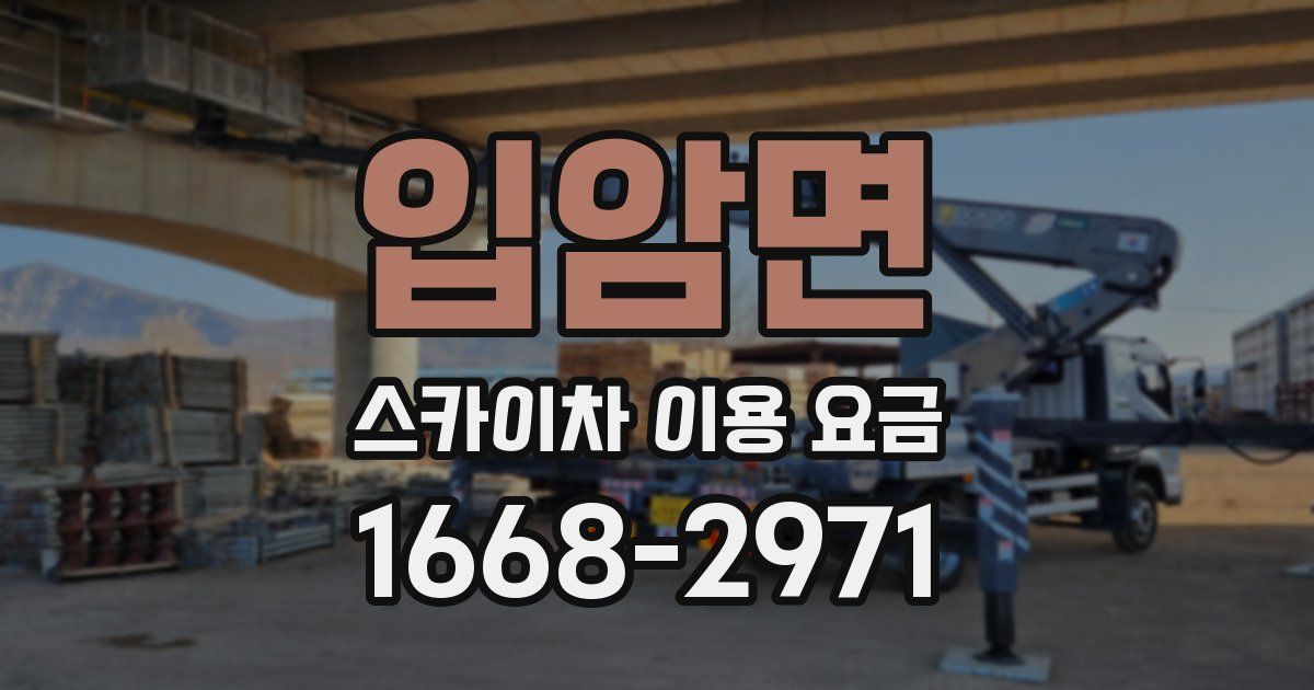 입암면 스카이차 이용 요금