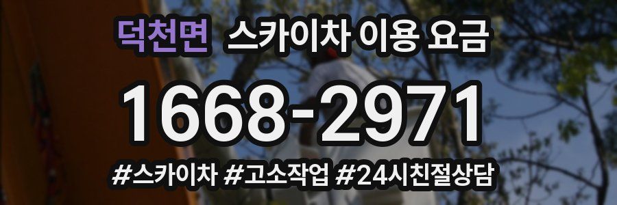 덕천면 스카이차 이용 요금