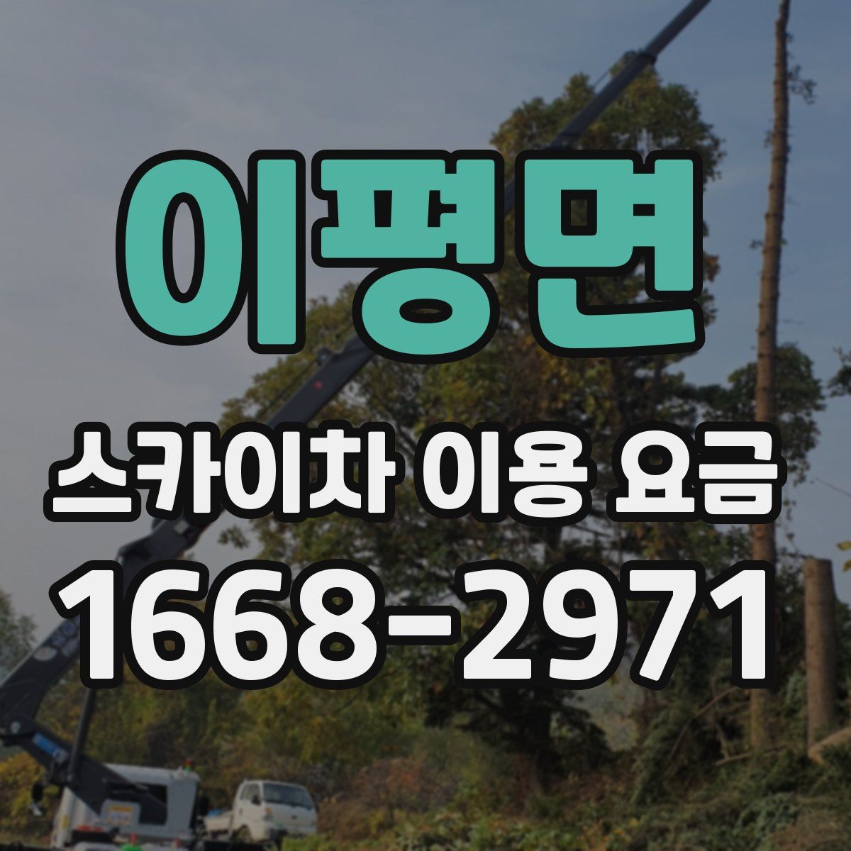 이평면 스카이차 이용 요금