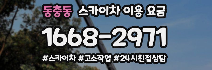 동충동 스카이차 이용 요금