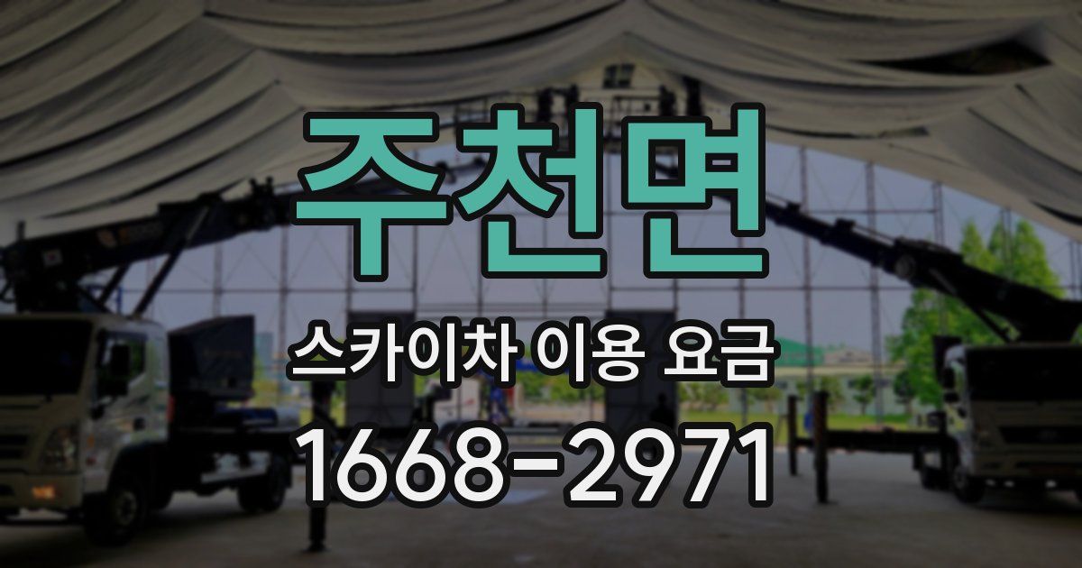 주천면 스카이차 이용 요금