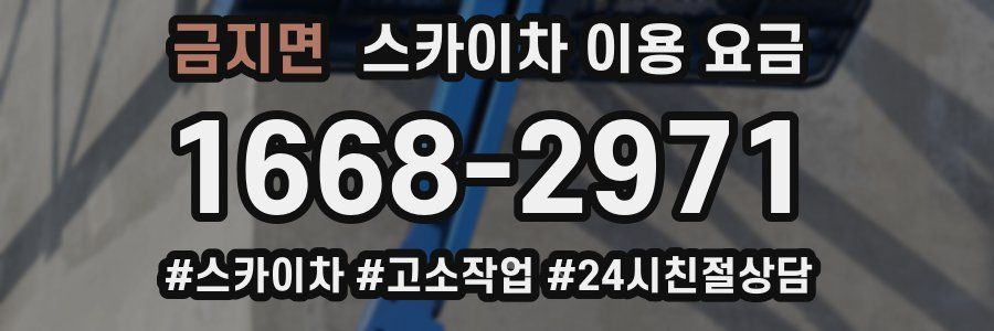 금지면 스카이차 이용 요금
