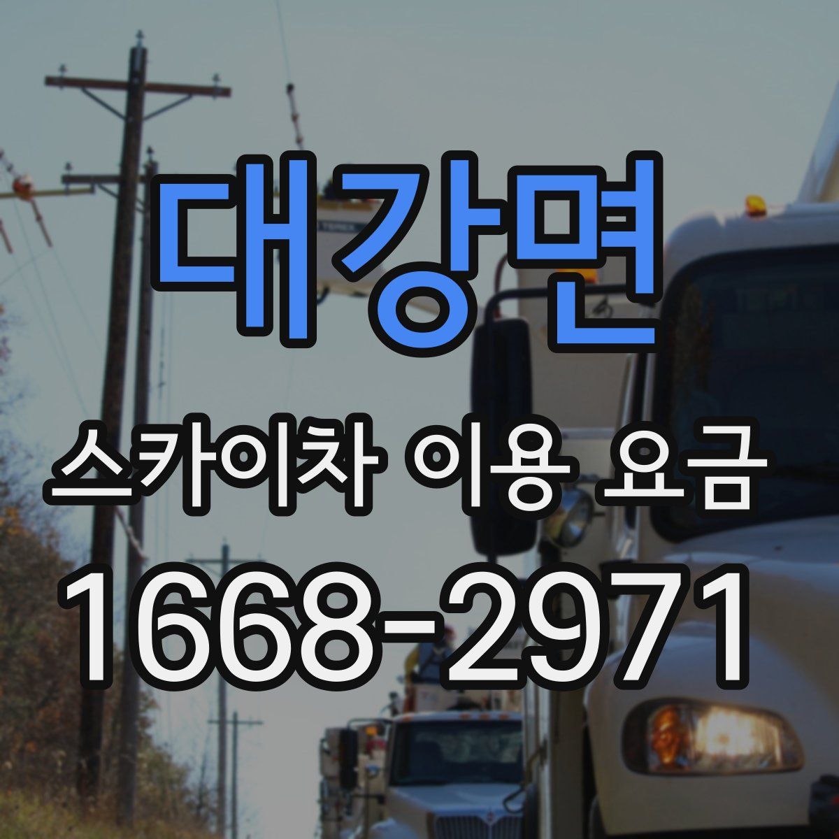 대강면 스카이차 이용 요금