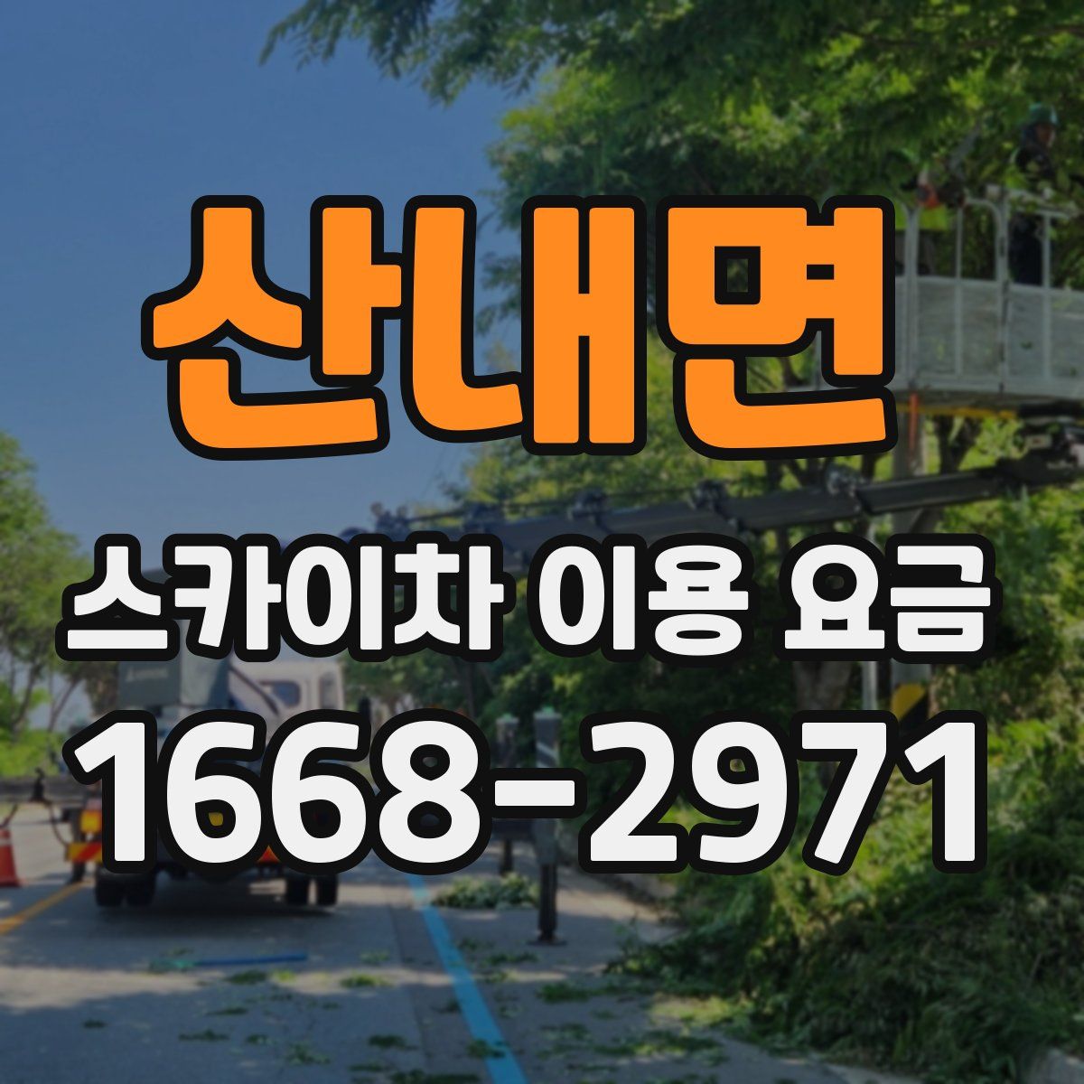 산내면 스카이차 이용 요금