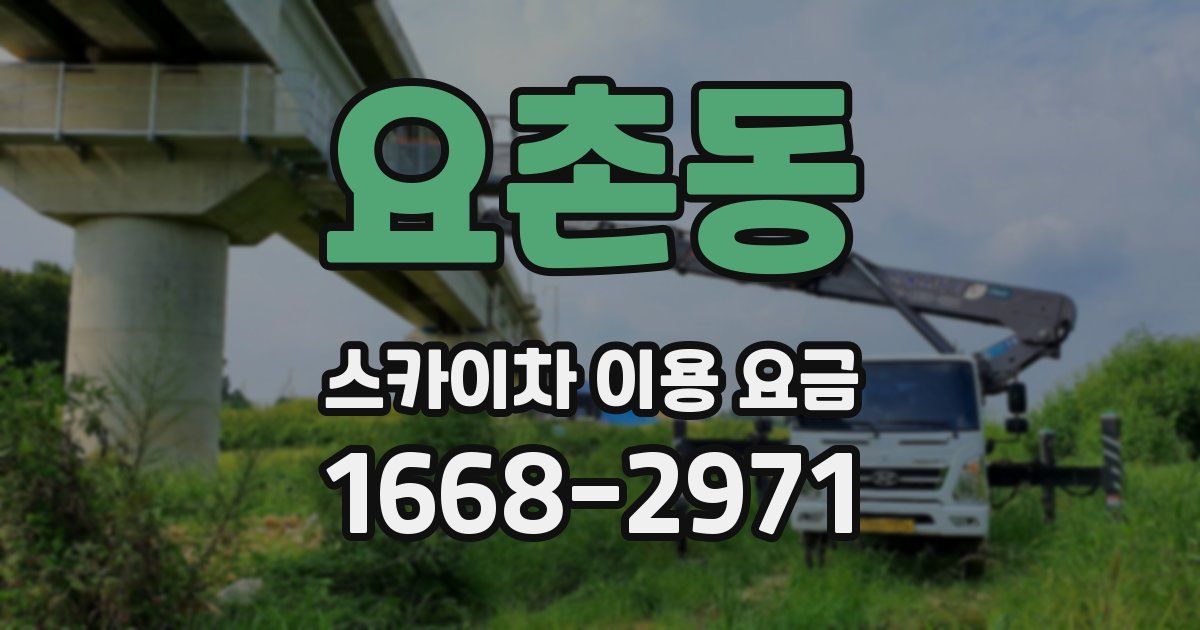 요촌동 스카이차 이용 요금