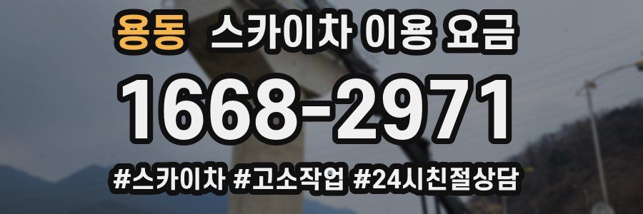 용동 스카이차 이용 요금