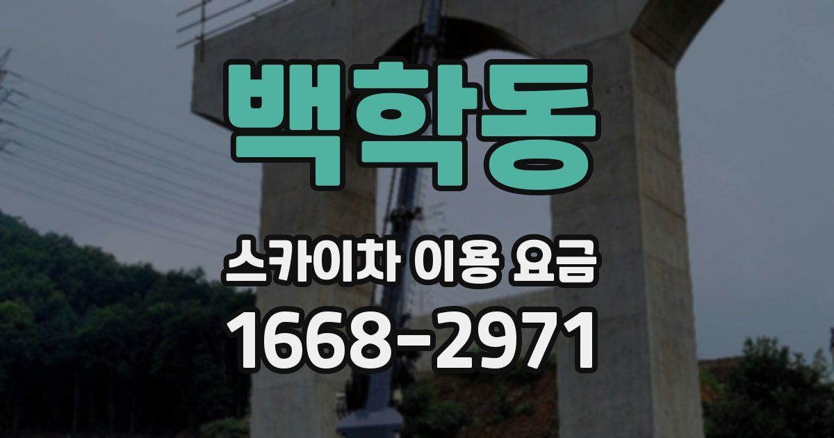 백학동 스카이차 이용 요금