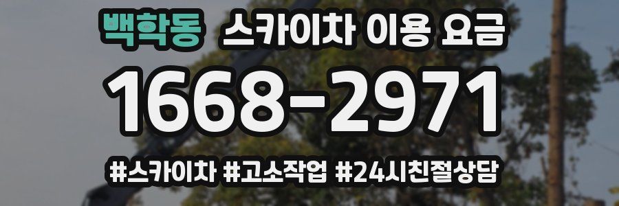 백학동 스카이차 이용 요금