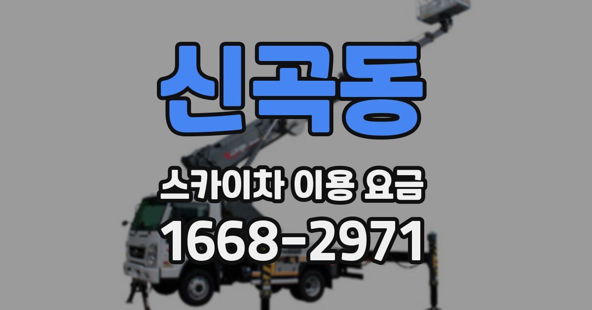 신곡동 스카이차 이용 요금