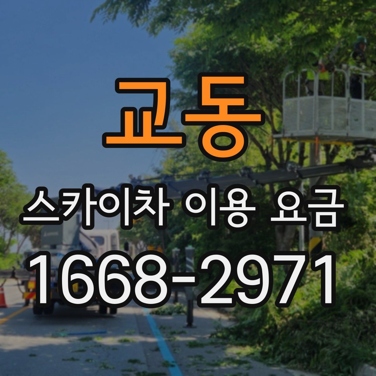교동 스카이차 이용 요금