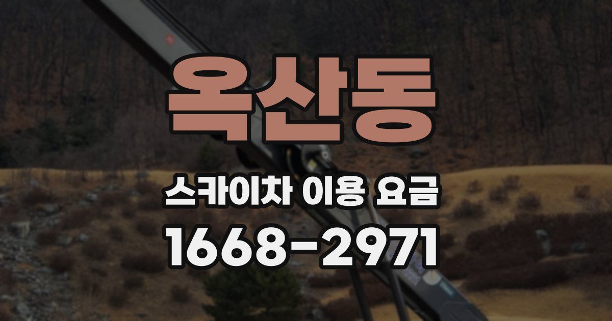 옥산동 스카이차 이용 요금