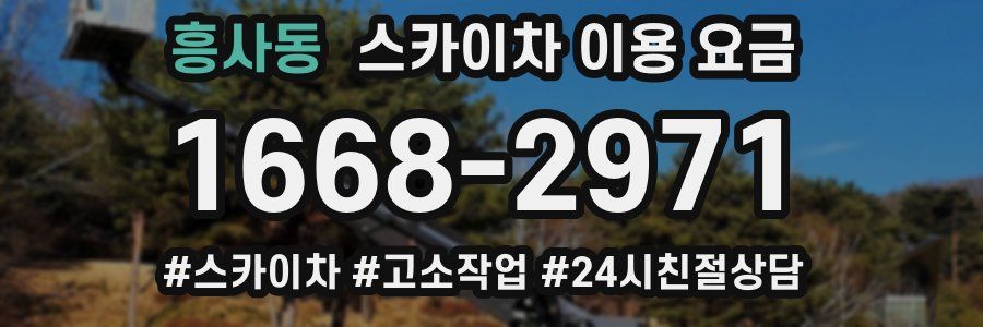 흥사동 스카이차 이용 요금