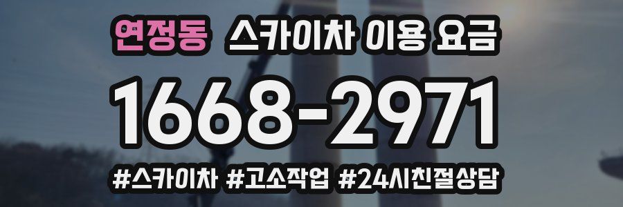 연정동 스카이차 이용 요금