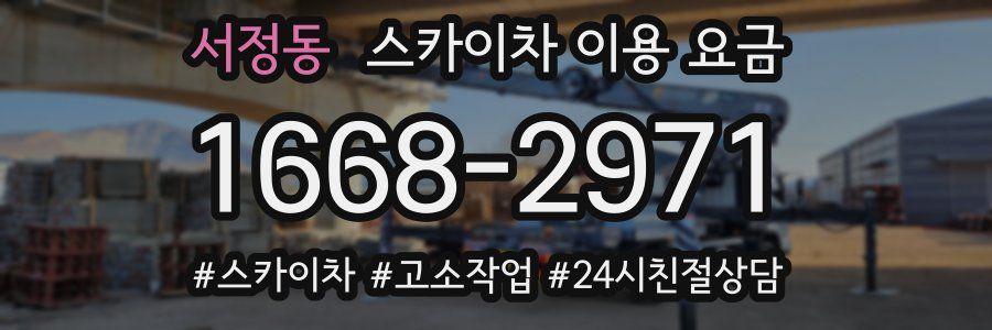 서정동 스카이차 이용 요금