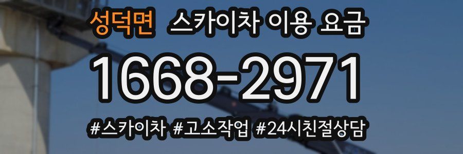 성덕면 스카이차 이용 요금