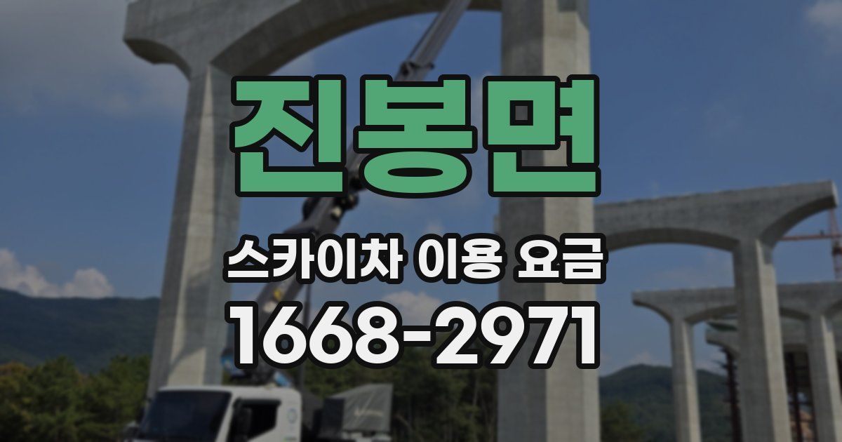 진봉면 스카이차 이용 요금
