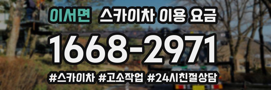 이서면 스카이차 이용 요금