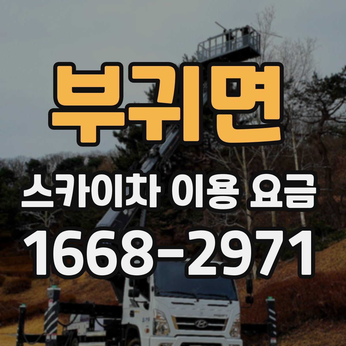 부귀면 스카이차 이용 요금