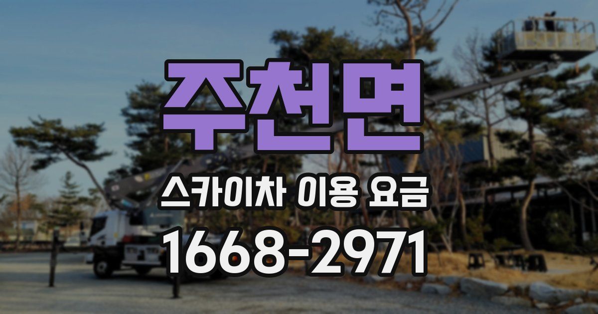주천면 스카이차 이용 요금
