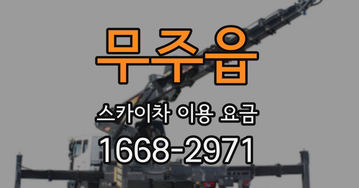 무주읍 스카이차 이용 요금