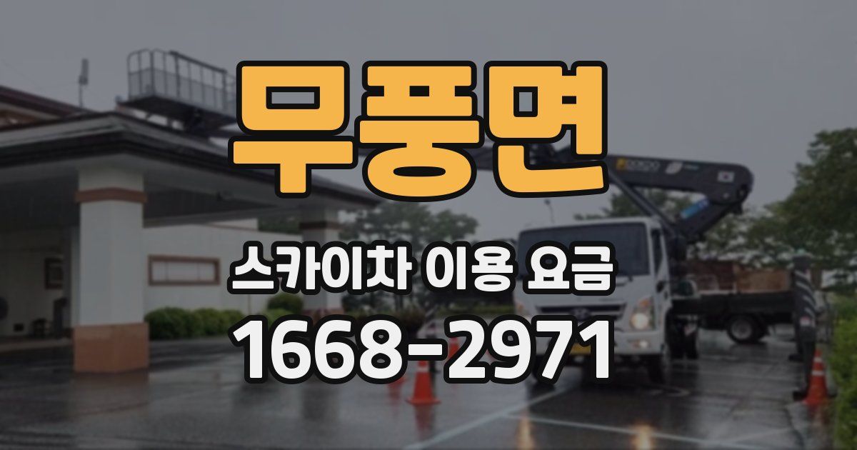 무풍면 스카이차 이용 요금