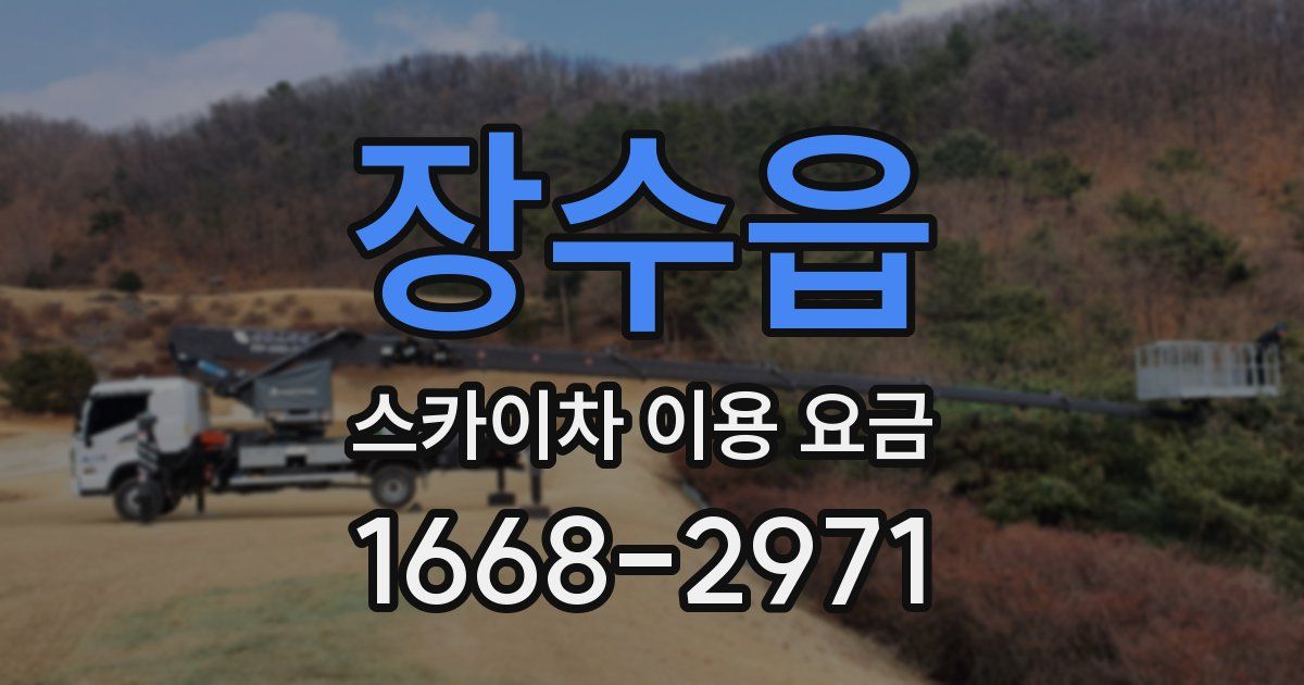 장수읍 스카이차 이용 요금