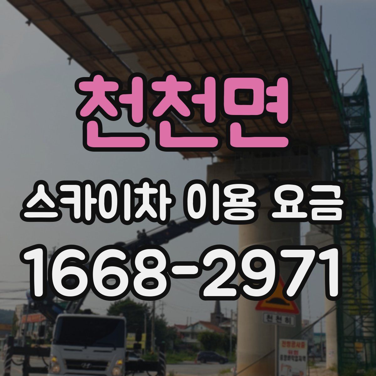 천천면 스카이차 이용 요금