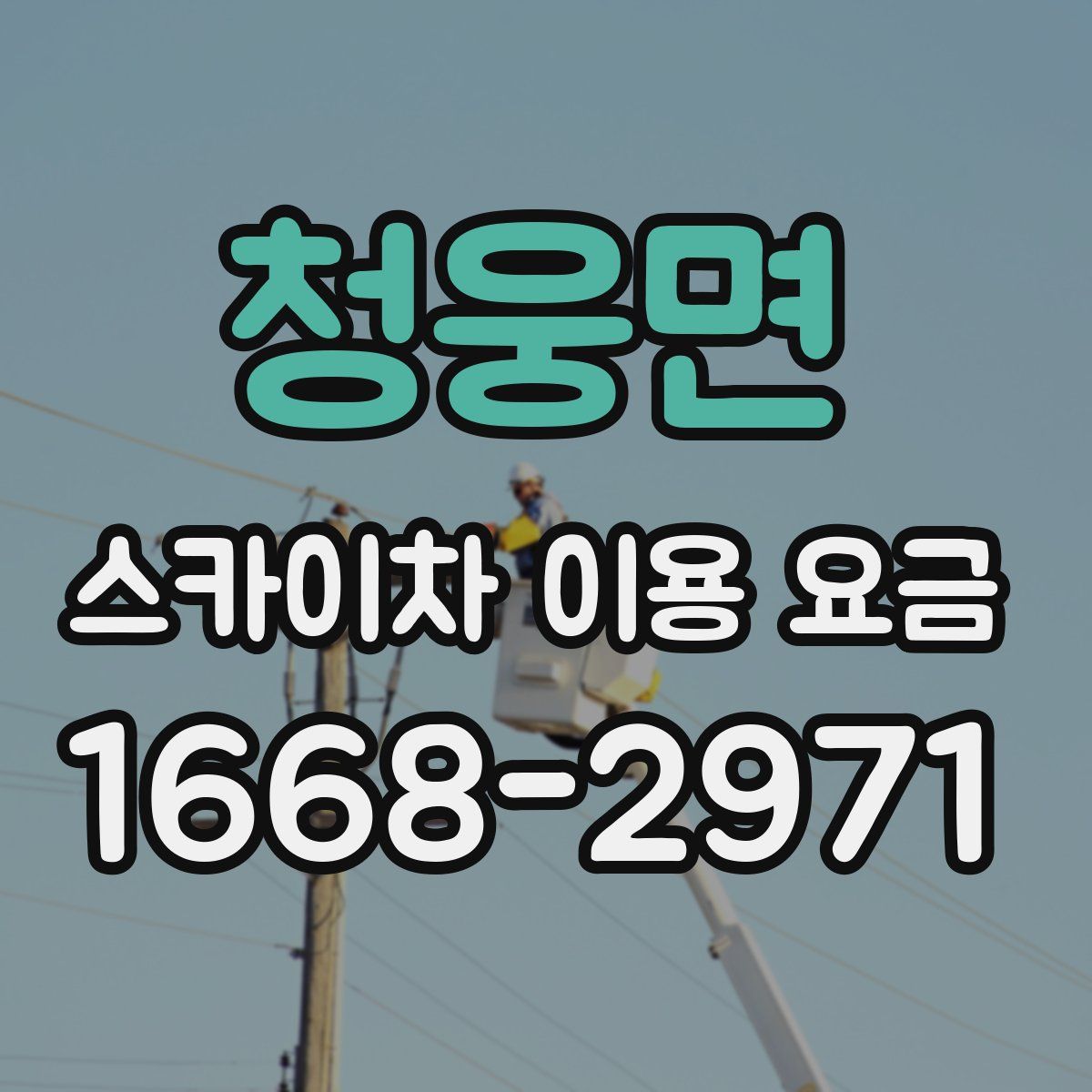 청웅면 스카이차 이용 요금