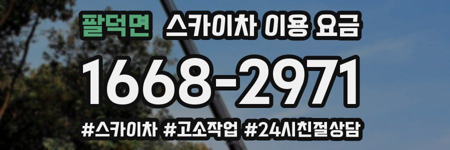 팔덕면 스카이차 이용 요금