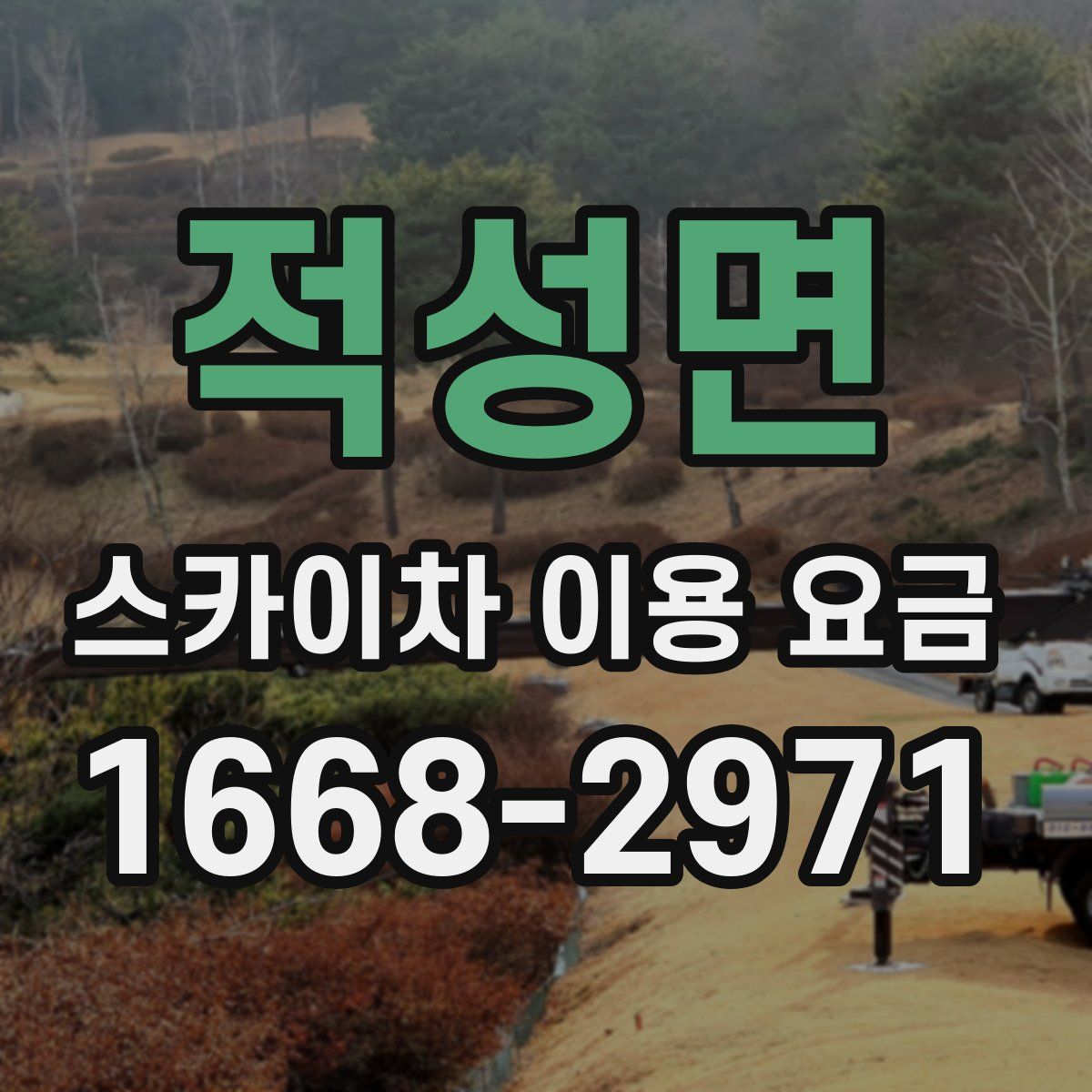 적성면 스카이차 이용 요금
