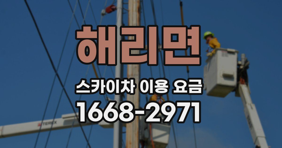해리면 스카이차 이용 요금