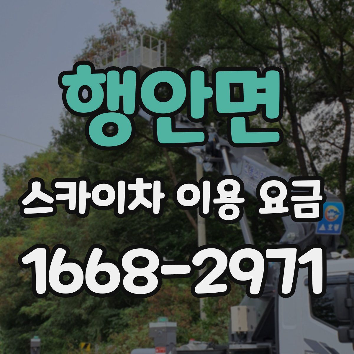 행안면 스카이차 이용 요금