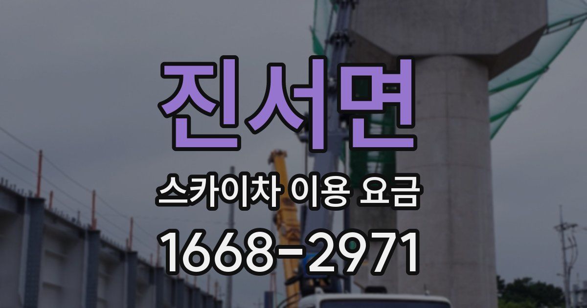 진서면 스카이차 이용 요금