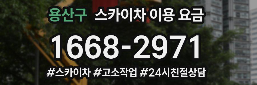 용산구 스카이차 이용 요금