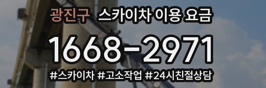 광진구 스카이차 이용 요금