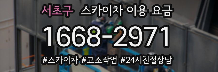 서초구 스카이차 이용 요금